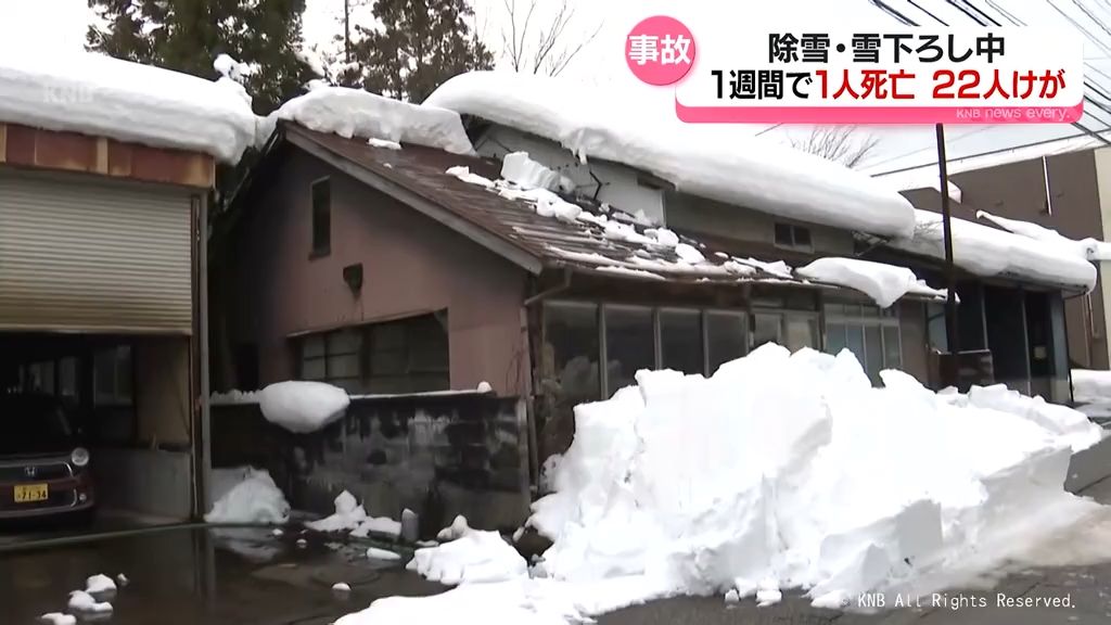 屋根雪落下など注意を　除雪中や屋根雪下ろし中の事故相次ぐ