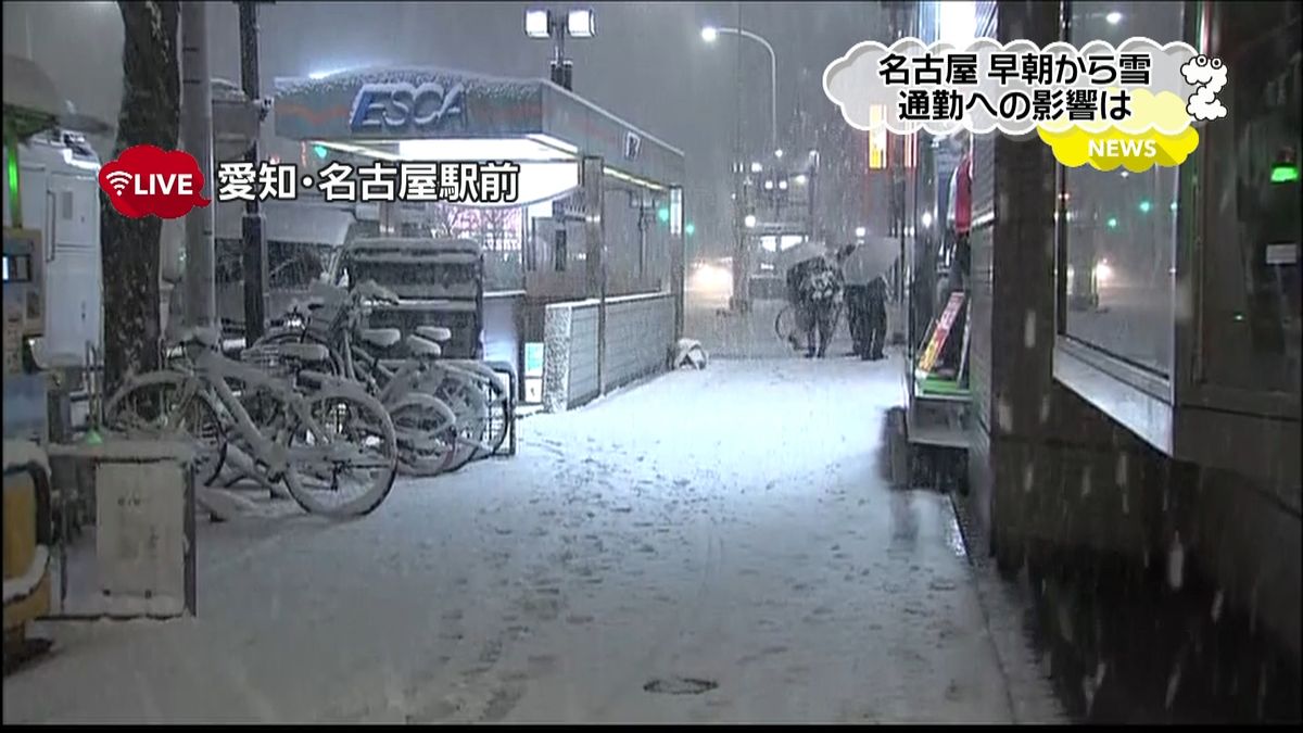 東海地方でも積雪の見込み　交通に影響も