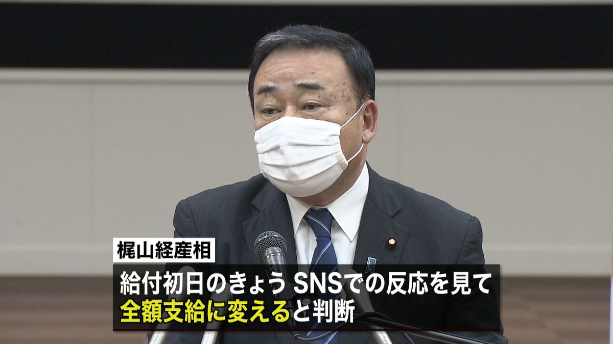 持続化給付金“１０万円未満切り捨て”変更