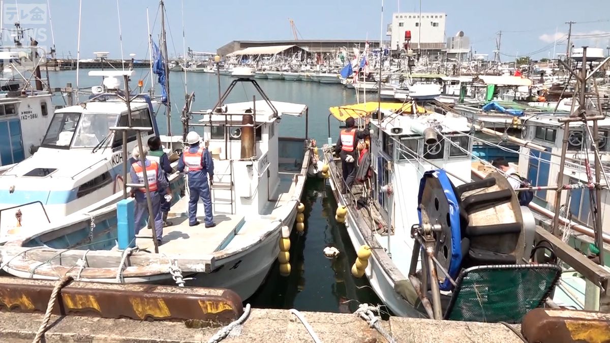 海底隆起　取り残された漁船　緊急点検開始　