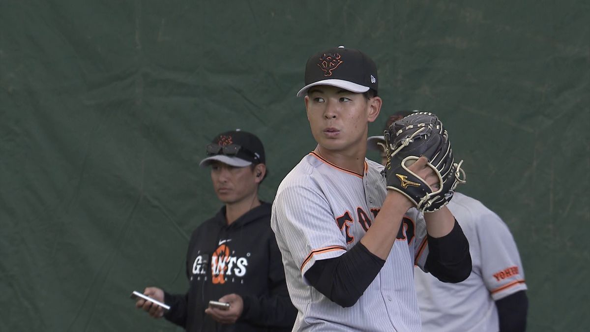 巨人2年目左腕・山田龍聖投手(画像:日テレジータス)