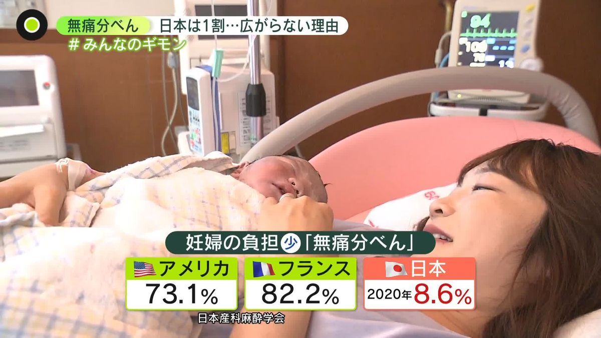 「無痛分べん」8割が“賛成”でも――日本では1割弱のみ、広がらないワケ　“出産の痛み”は必要？…意識に変化も【#みんなのギモン】