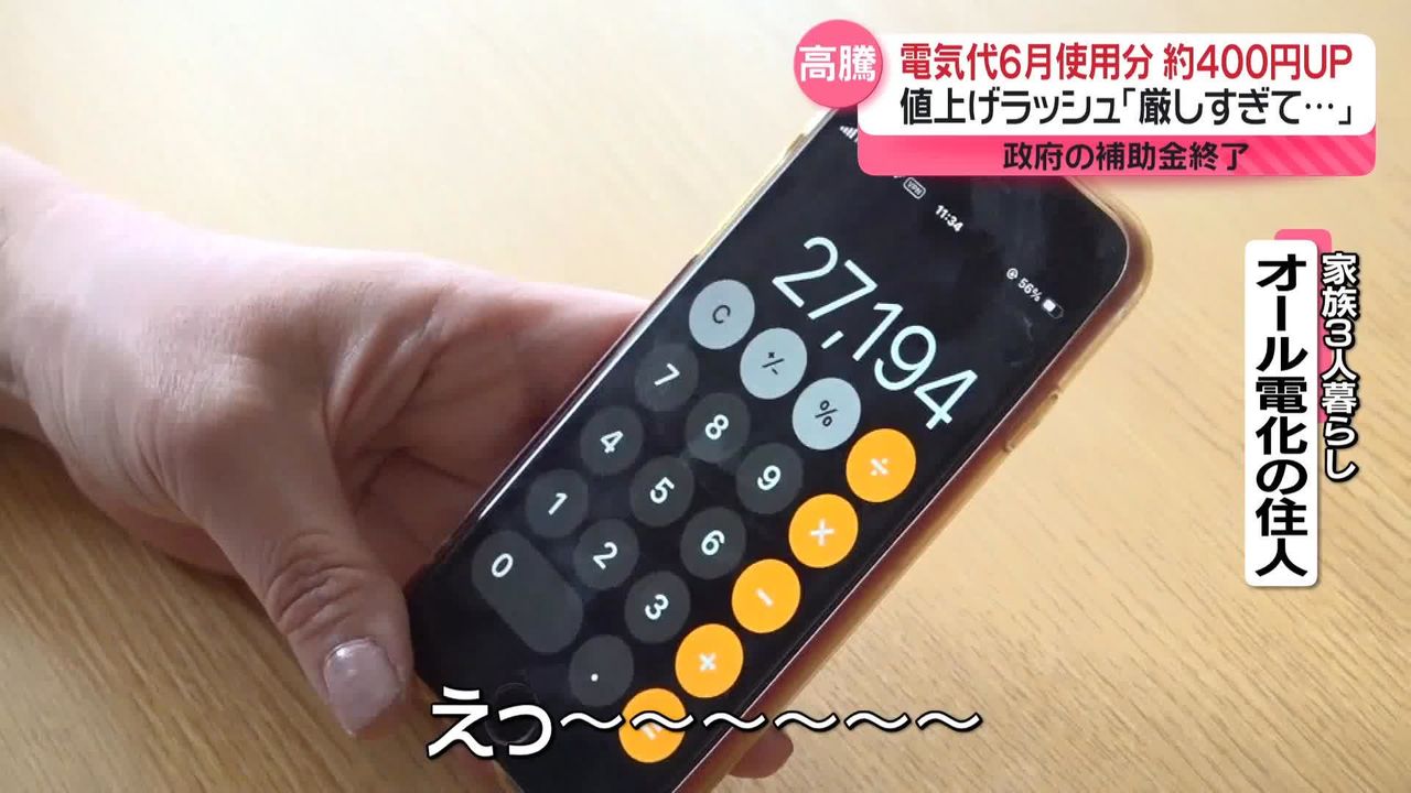 厳しすぎてやっていけない｣ 電気代6月分から約400円値上げ 政府の補助金終了で（2024年5月22日掲載）｜日テレNEWS NNN