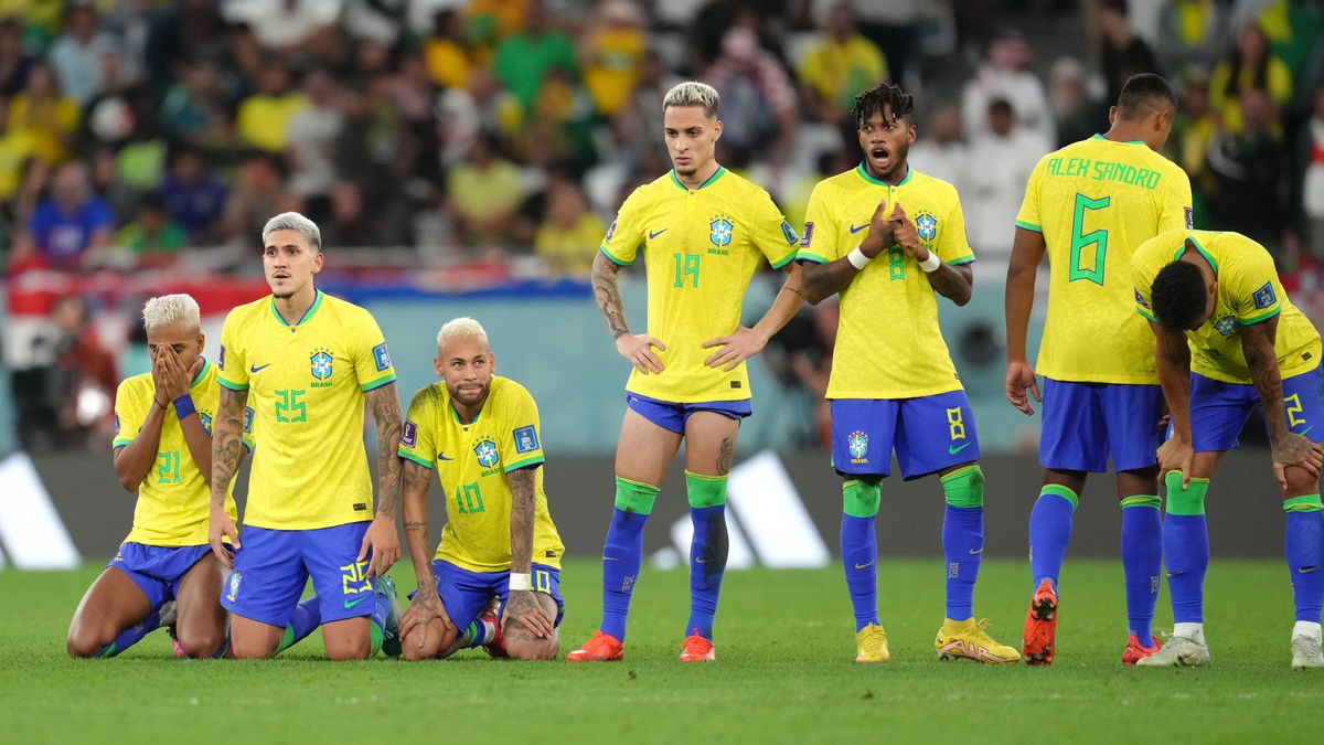ブラジル代表は準々決勝敗退(写真:アフロ)