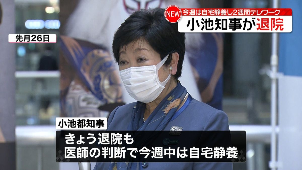 小池都知事が退院　今週中は自宅静養