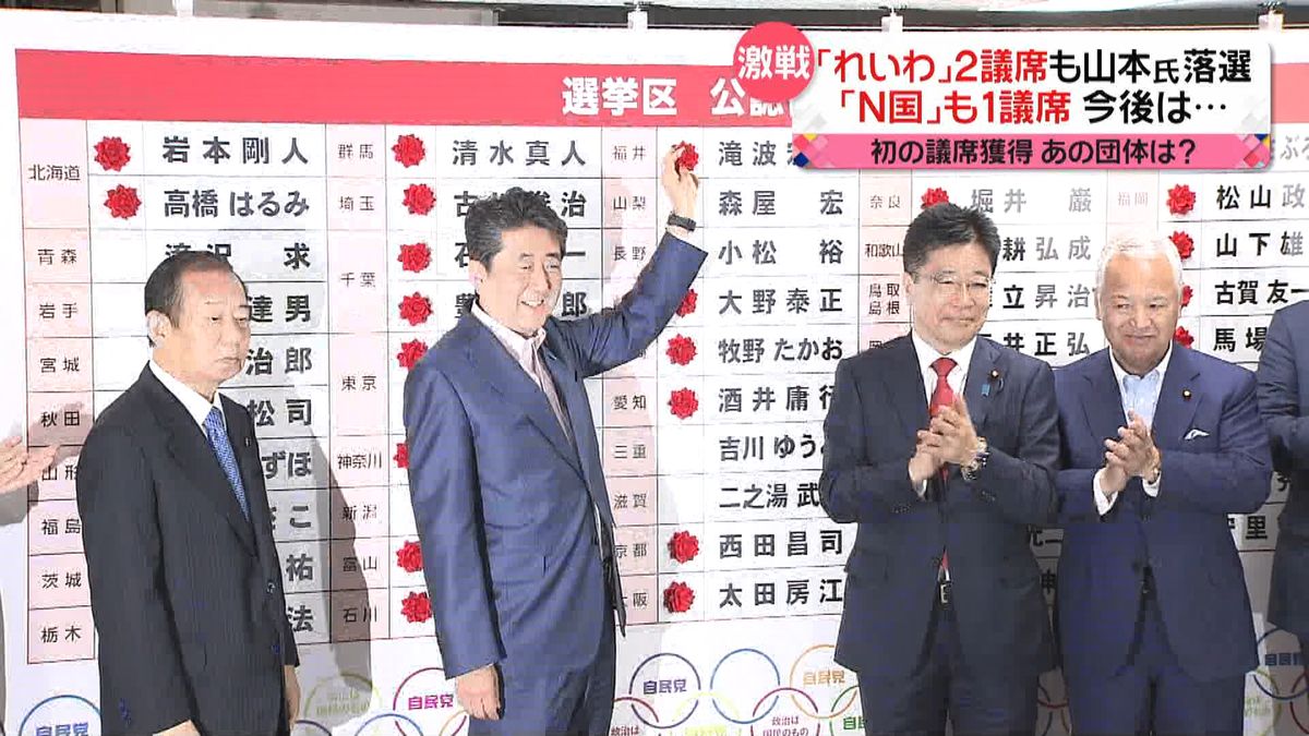 参院選から一夜　注目候補の選挙戦泣き笑い