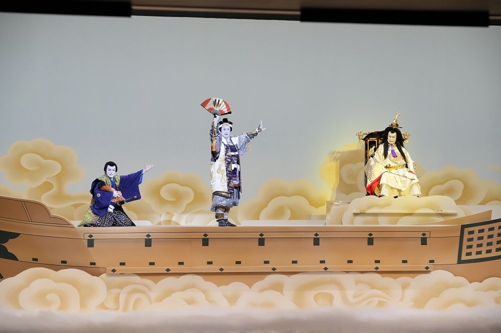（左から）『裏表太閤記』に出演する市川染五郎さん、松本幸四郎さん、松本白鸚さん　（C）松竹