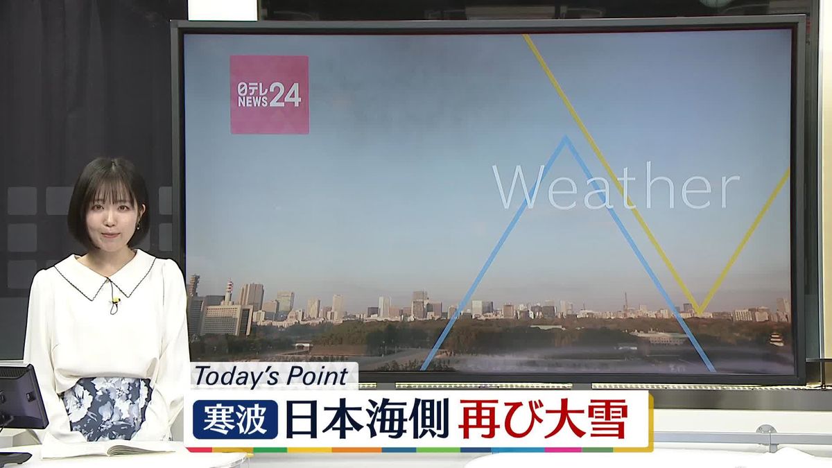 【天気】再び寒波襲来　東北の日本海側～山陰の平地で雨や湿った雪