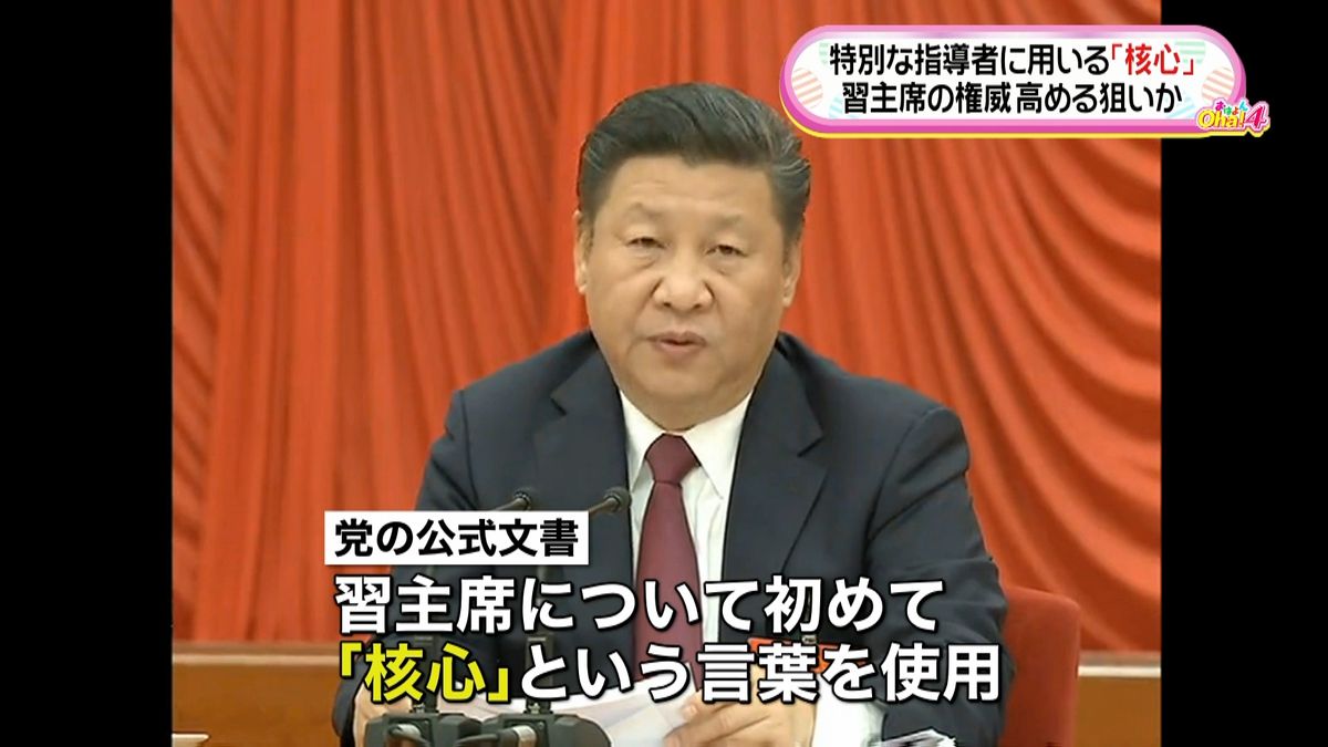 習国家主席を「核心」と…権威高める狙いか