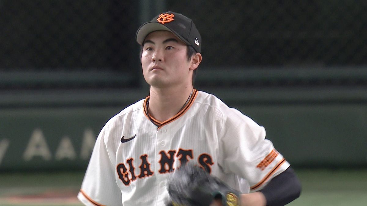 三者凡退に抑えた菊地大稀投手(画像:日テレジータス)