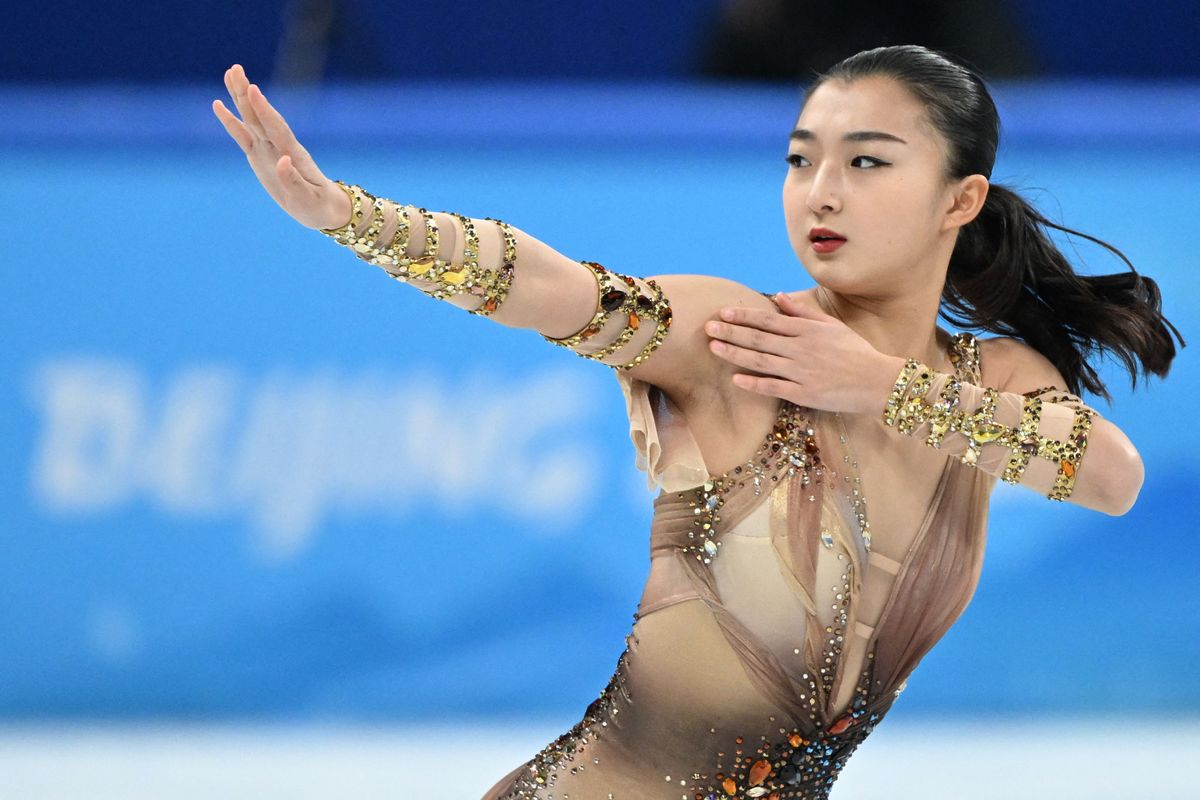 坂本花織「心臓もバクバク。五輪の舞台で完璧にできた」自己ベスト更新で3位発進