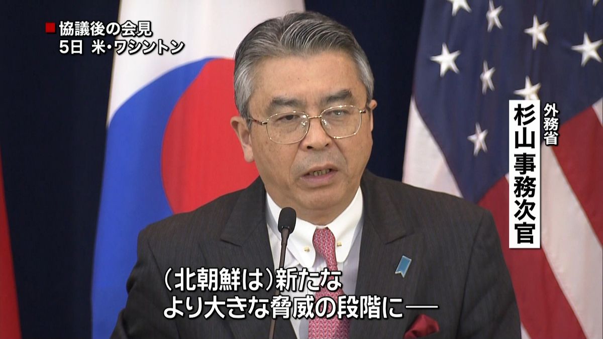 日米韓外務次官級協議　対北で連携強化確認