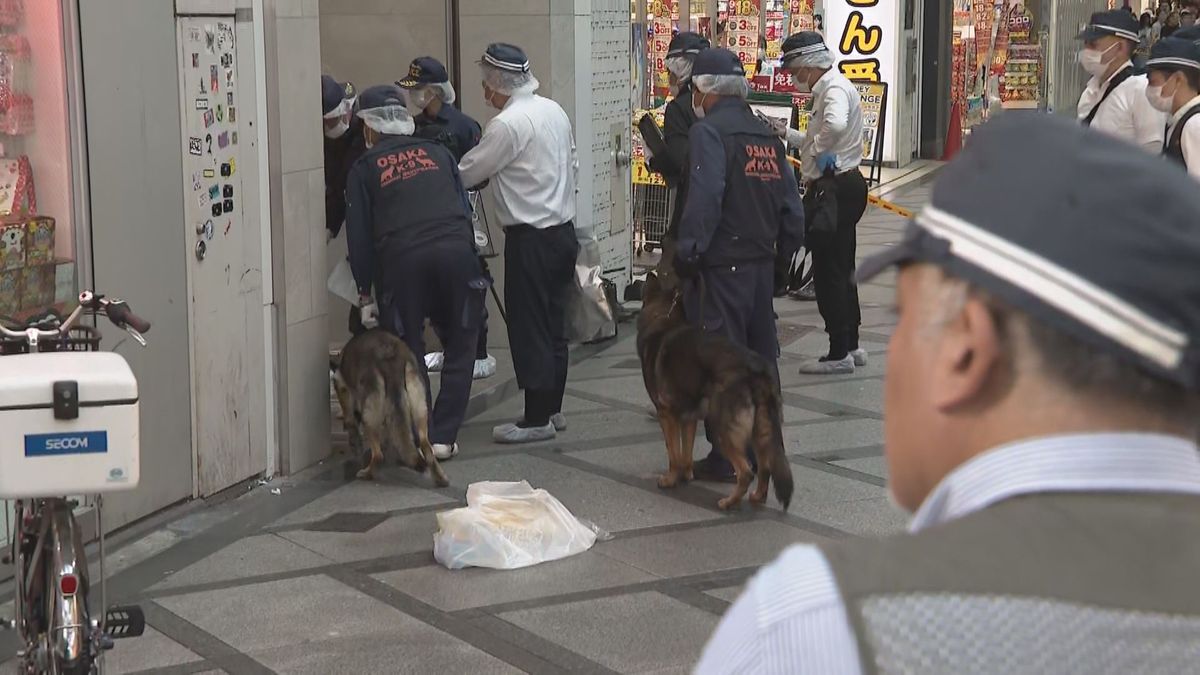 事件現場（大阪・心斎橋　７日午後）