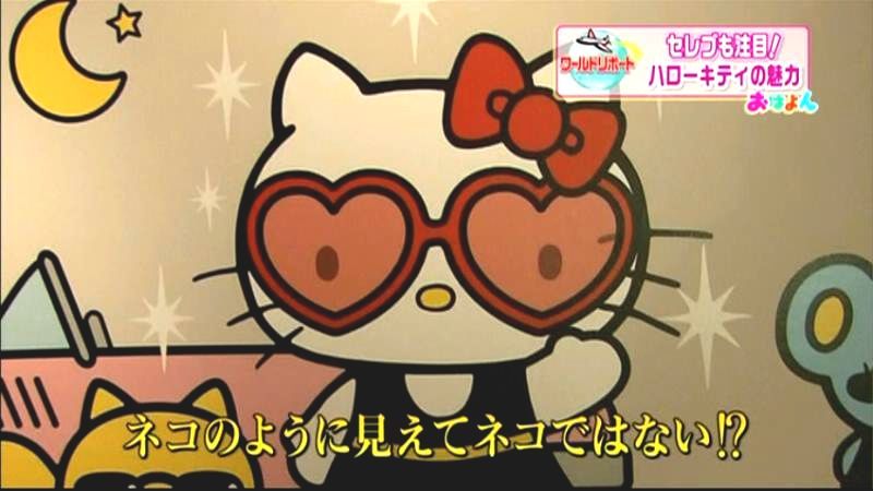 ハローキティは猫じゃない！米の記念展示会