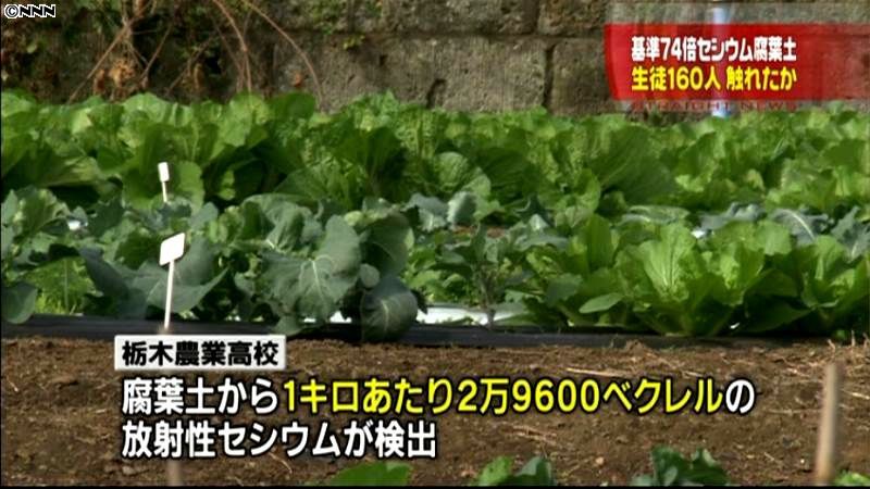 栃木農業高校で使用の腐葉土からセシウム