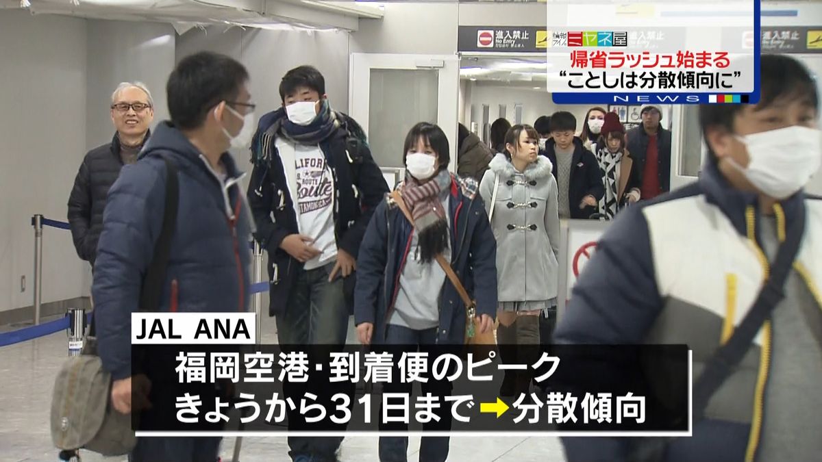 帰省ラッシュスタート　今年は“分散傾向”