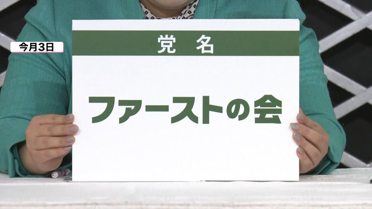 新党「ファーストの会」候補者擁立を断念へ