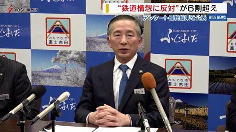 富士登山鉄道構想「反対」が6割超 富士吉田市がアンケート結果を公表 山梨県