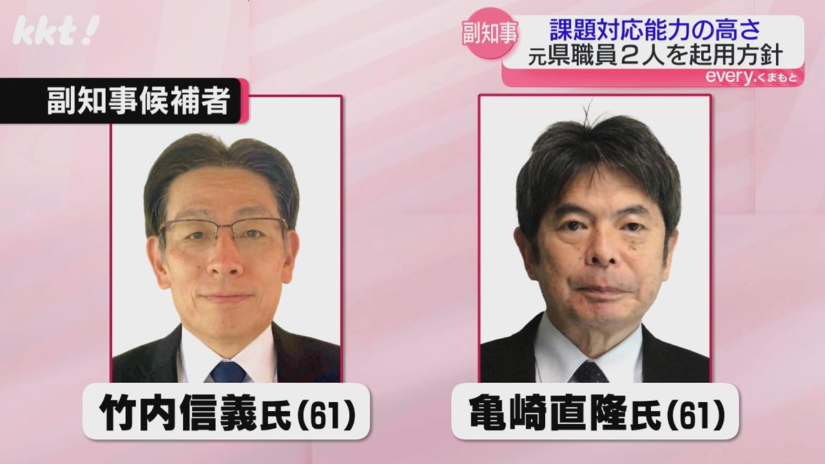 副知事候補・竹内信義氏と亀崎直隆氏