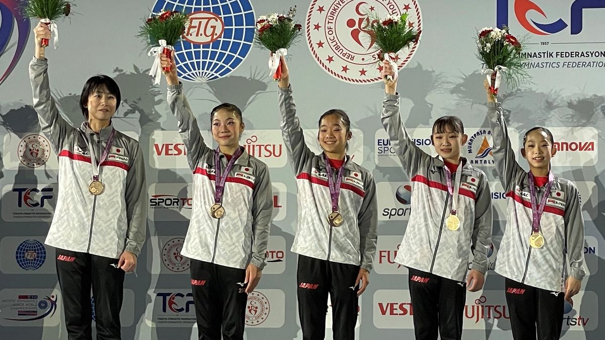 体操世界ジュニア 女子団体が初優勝 男子団体とアベックV