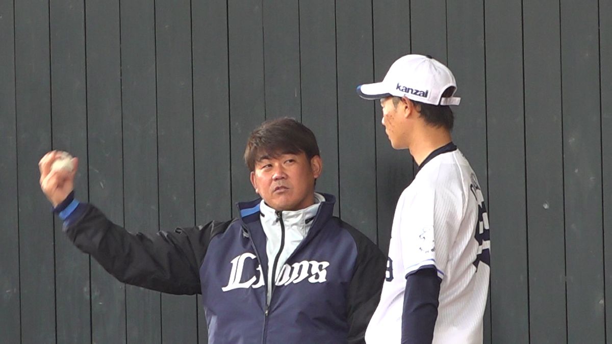 【西武】松坂臨時投手コーチ　大曲錬に直接指導「以前よりは自信を持ってボールを投げている」