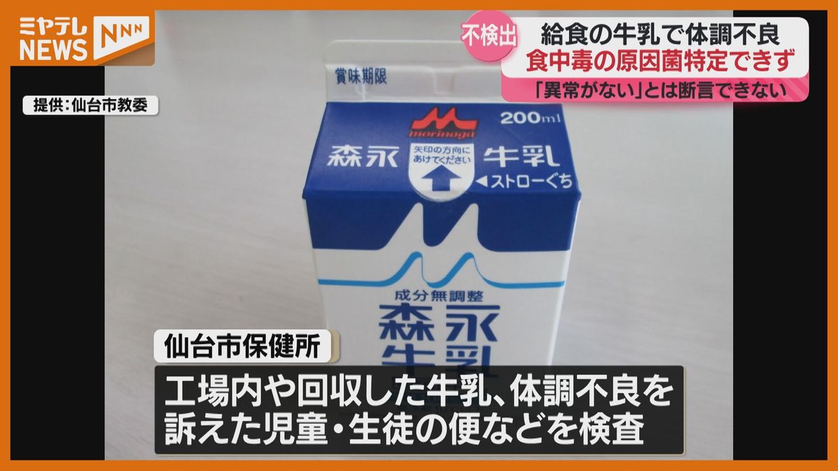 給食牛乳で体調不良　10日経つも原因菌見つからず　一部学校で水筒の持参続く＜仙台市＞