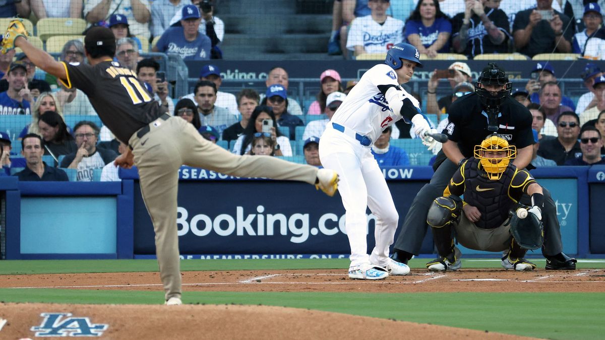 大谷、ダルビッシュの前に3打席連続凡退　パドレス3点リードで6回終了