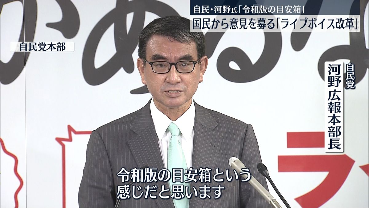 自民党「ライブボイス改革」を開始