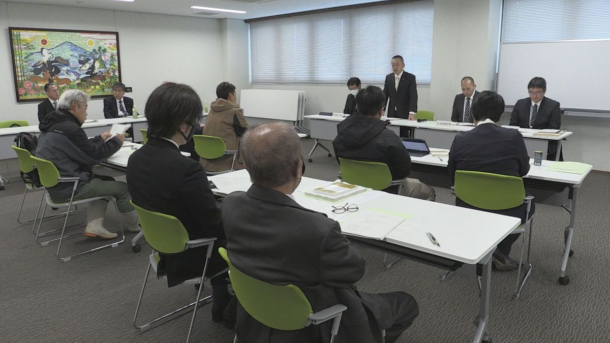 高浜町長選挙　現職･新人の計4陣営が参加　立候補予定者説明会　