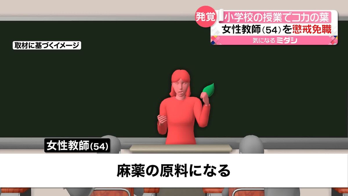 小学校の授業で教師が「コカの葉」紹介　“懲戒免職”に街では「やりすぎ」「先生が法律破っちゃ…」