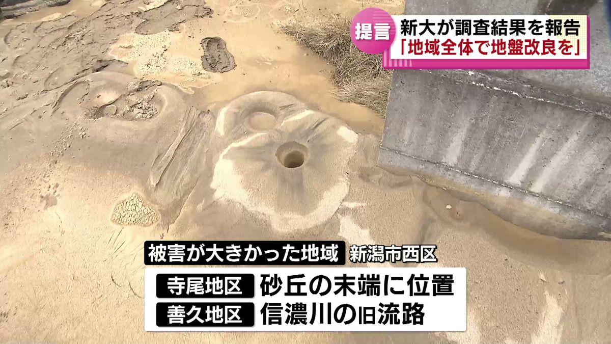 【地震から4週間】液状化被害が集中した新潟市西区「地域全体で地盤改良を」　新潟大学などが能登半島地震の調査結果を報告 《新潟》