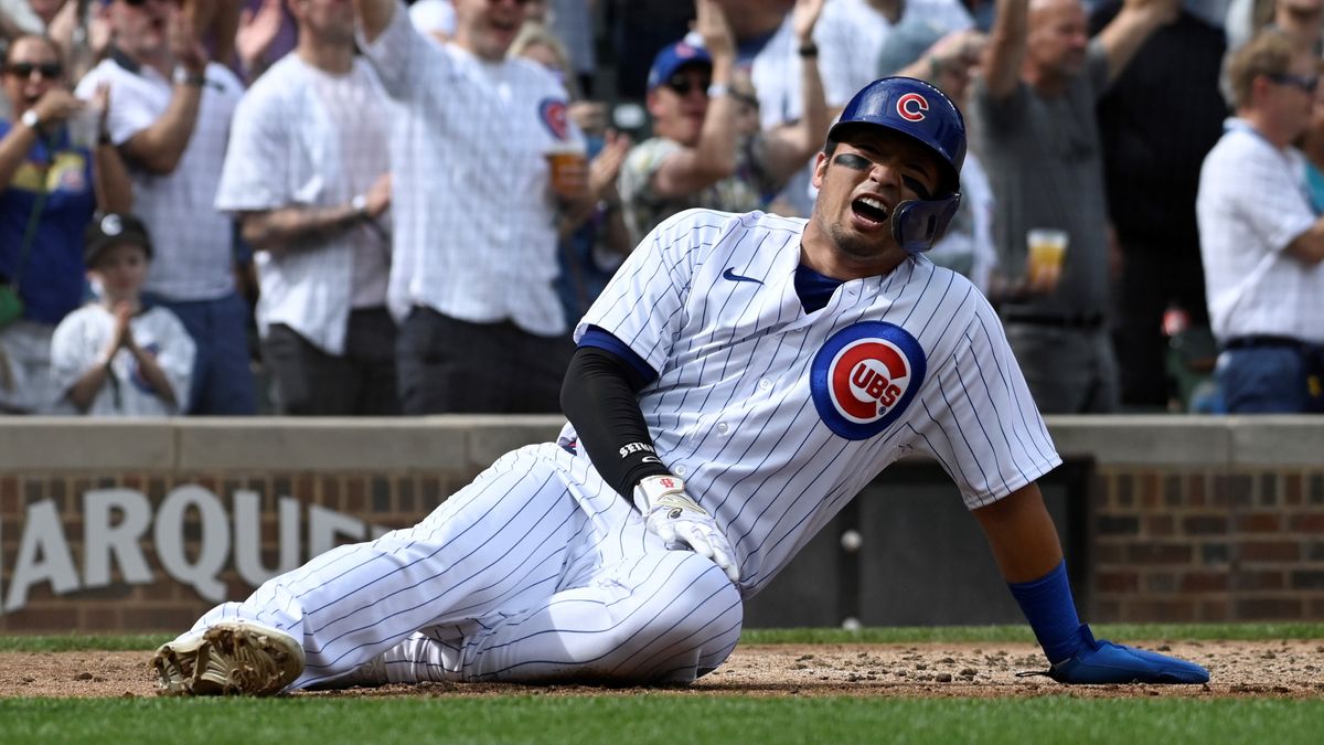 9月好調のカブスの鈴木誠也選手(写真:USA TODAY Sports/ロイター/アフロ)