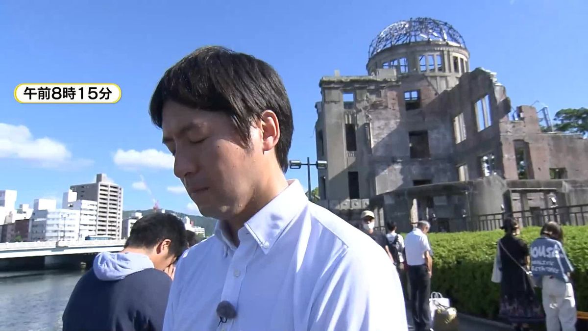 原爆の日「平和を祈るために来た」米国から広島に　早朝から多くの外国人の姿