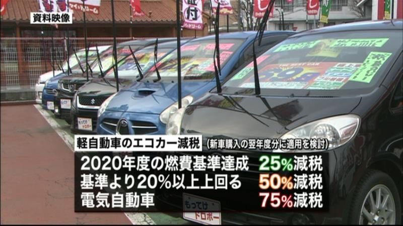 “軽”へエコカー減税　税制改正大枠固まる