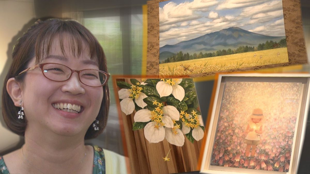 【表現豊かに】花立ゆかりさんの日本画展　盛岡で初開催