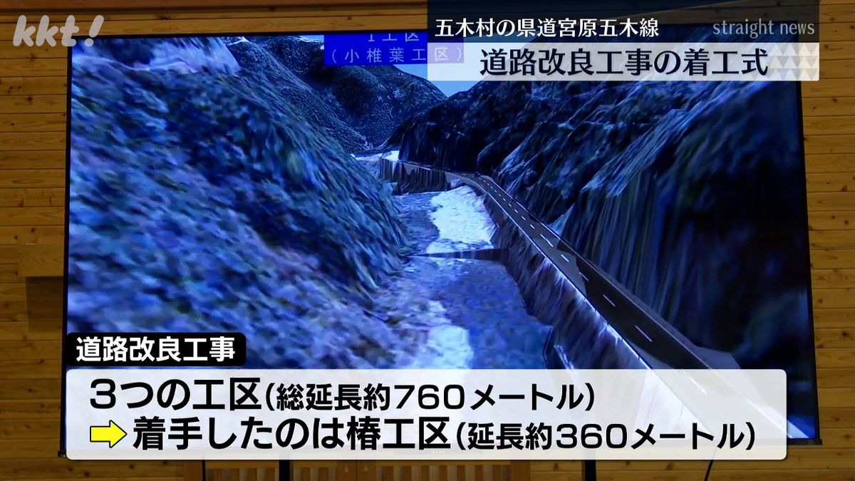 改良工事を行った道路イメージ