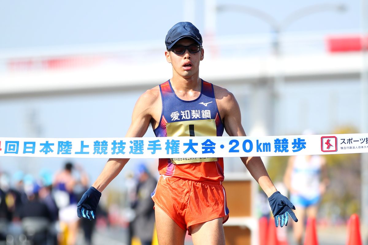 競歩・山西利和　大会新で日本選手権連覇