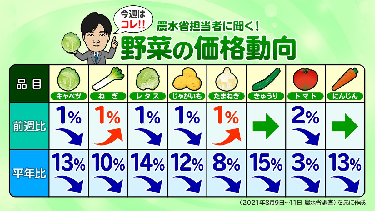 「キャベツが狙い目」ＢＹ農水省