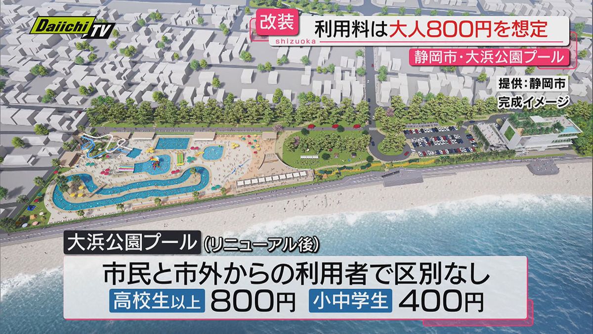 静岡・大浜公園プール 利用料は８００円に