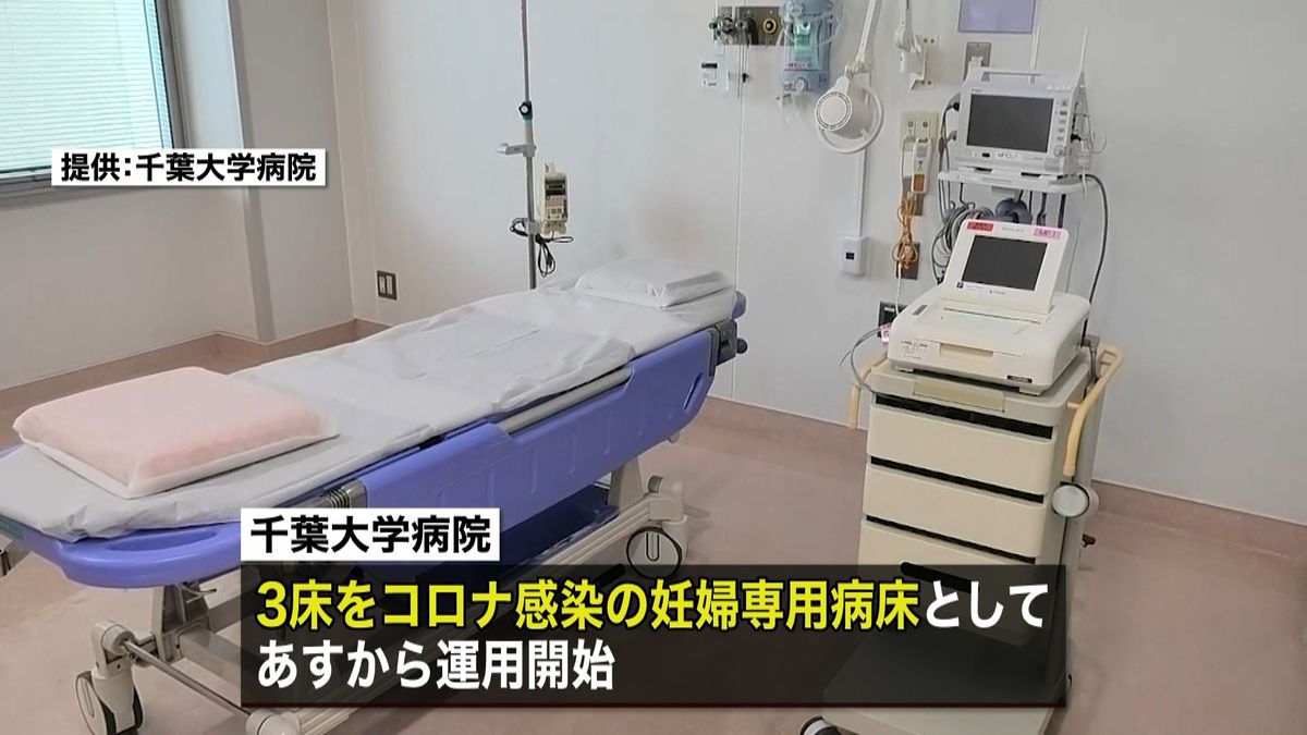 千葉大病院あすから感染の妊婦用病床を運用