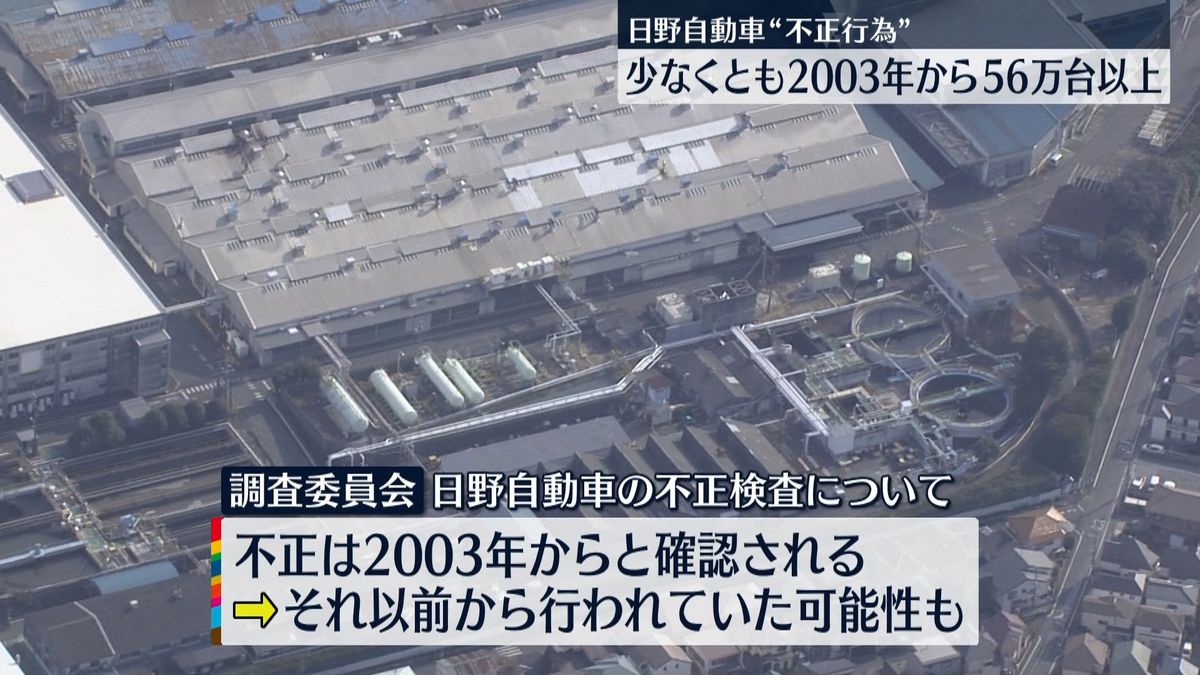 日野自動車 “不正行為”少なくとも2003年から、56万台以上に