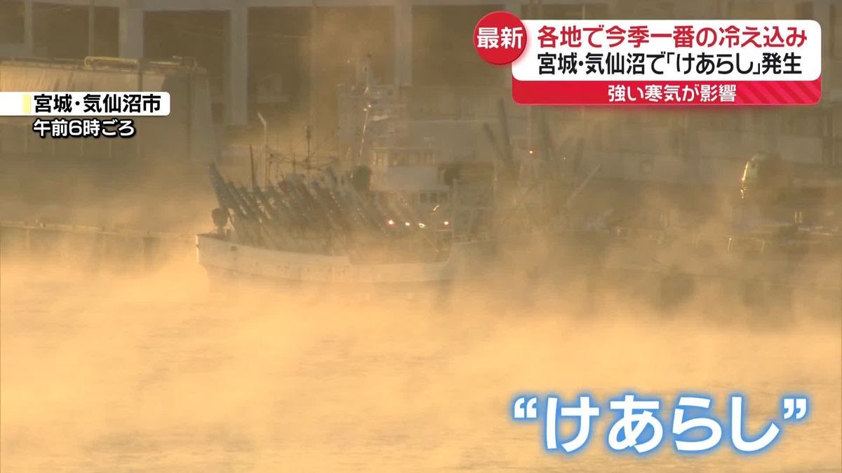 東京で冷たい雨…真冬並みの寒さ　あすは天気回復