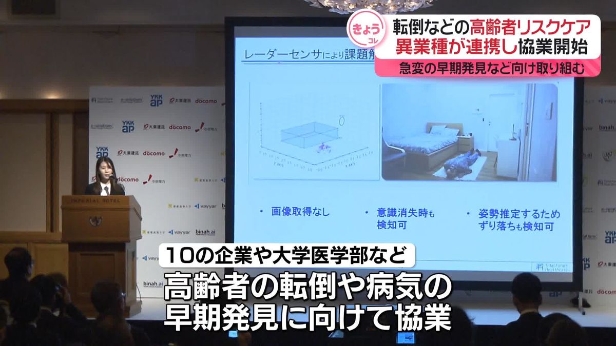 転倒などの高齢者リスクケア　異業種連携で協業開始