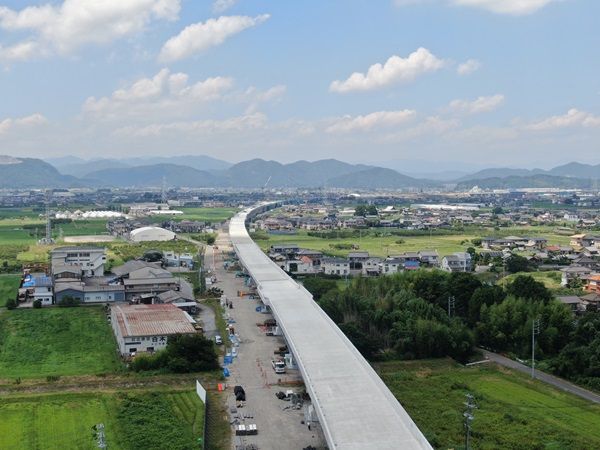 全線開通が待たれる東海環状自動車道（中日本高速道路提供）