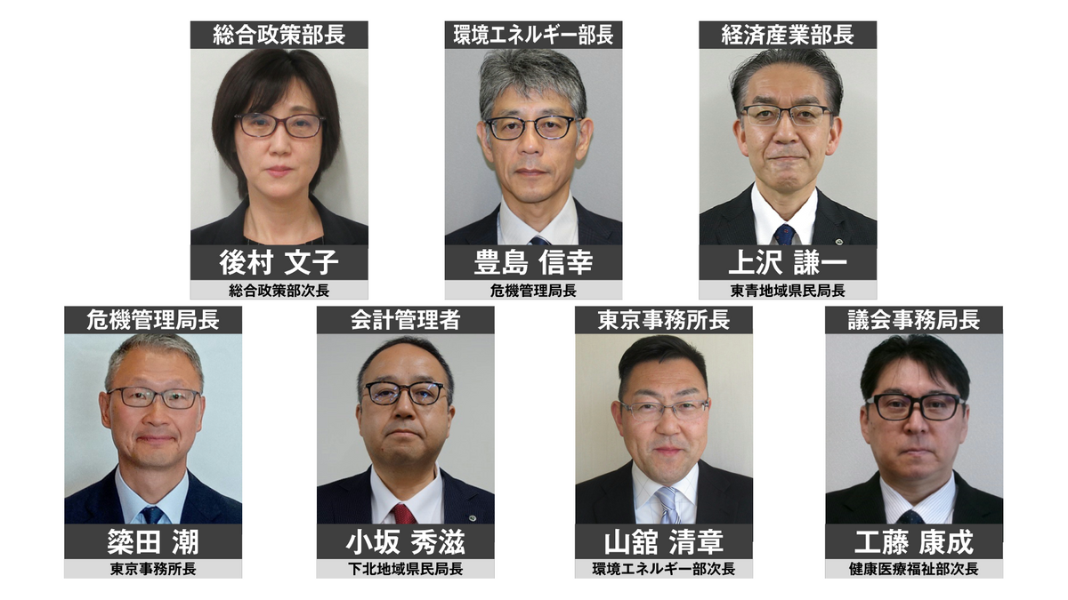 【一覧掲載】2025青森県職員　人事異動（総括主幹級以上）