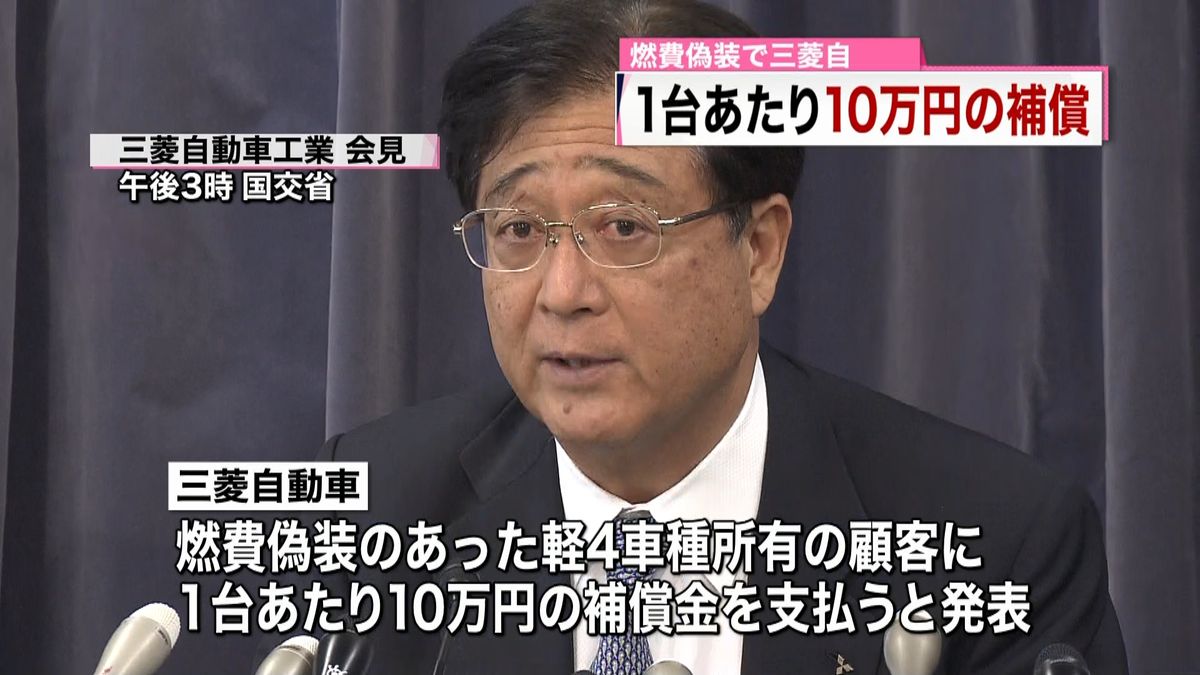 燃費偽装で三菱自　軽１台１０万円補償へ