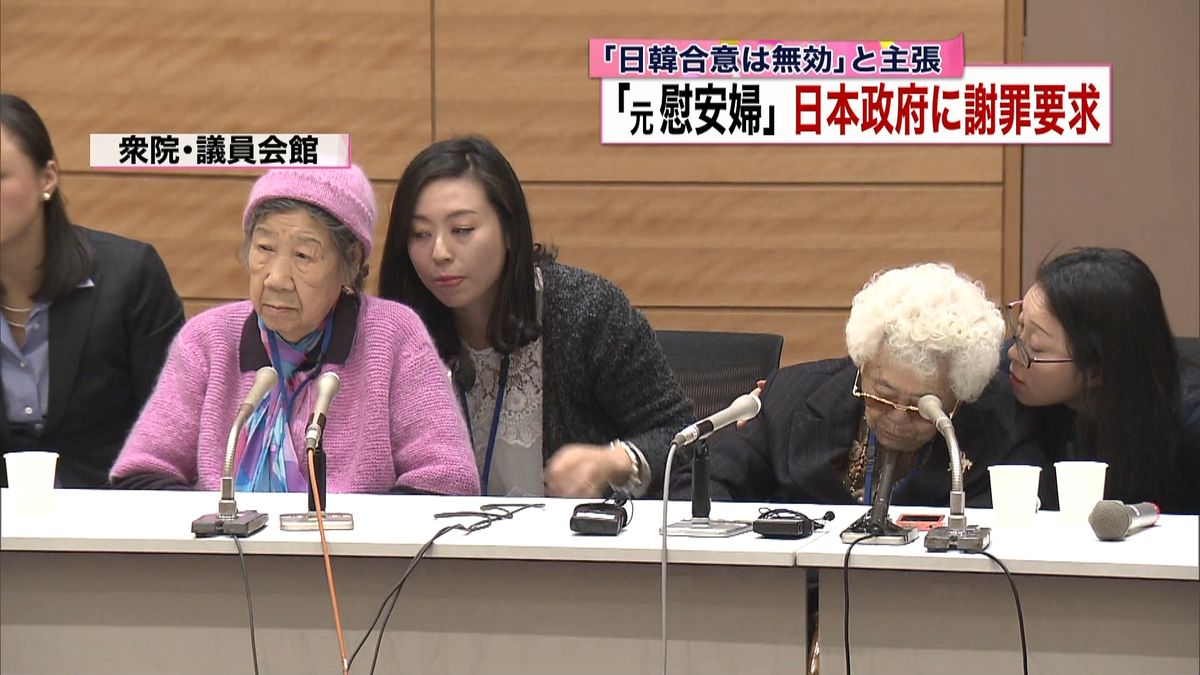 “元慰安婦”来日　日本政府に謝罪求める