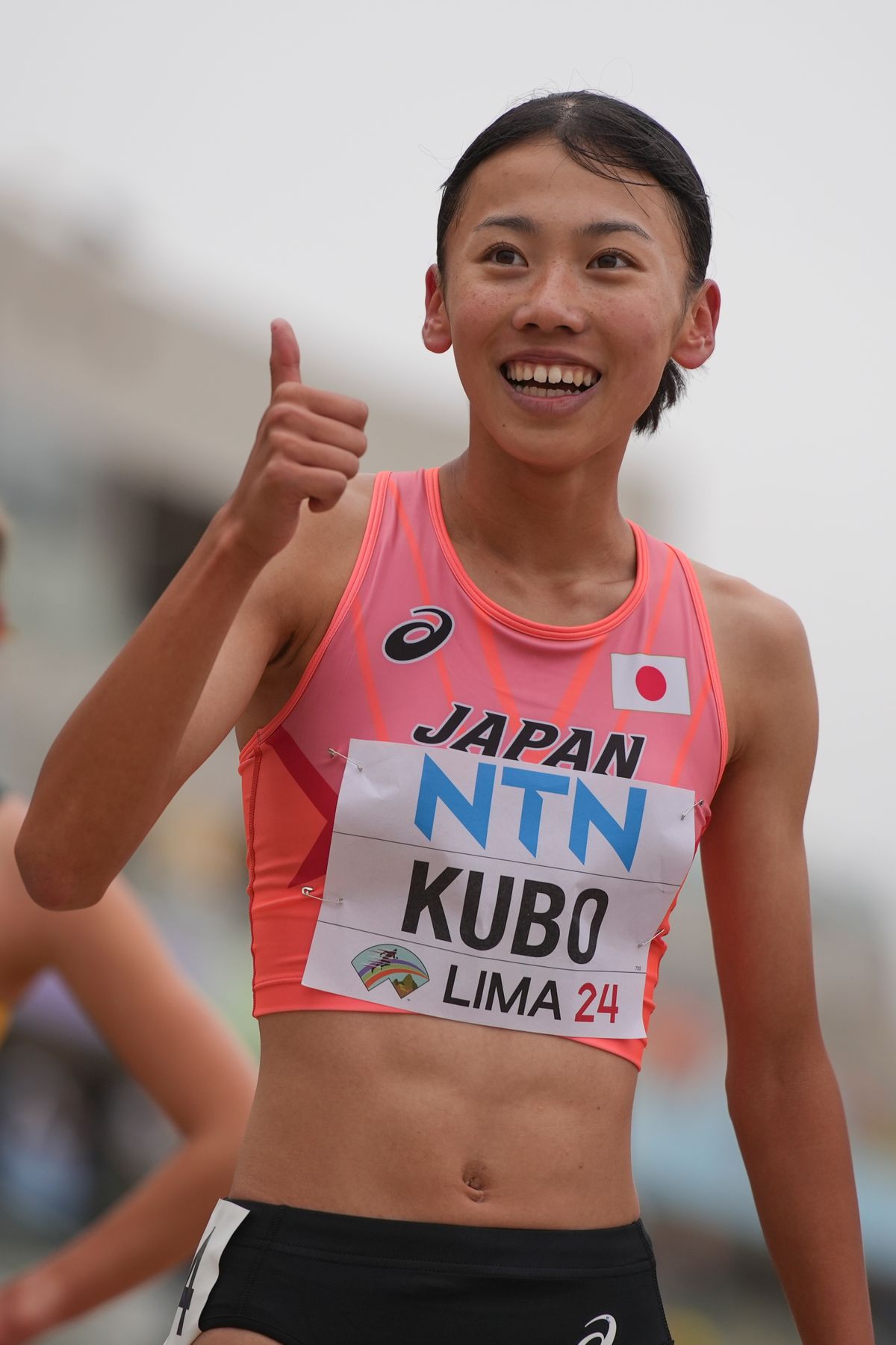 女子800ｍ日本記録保持者の陸上・久保凛選手(写真：AP/アフロ)