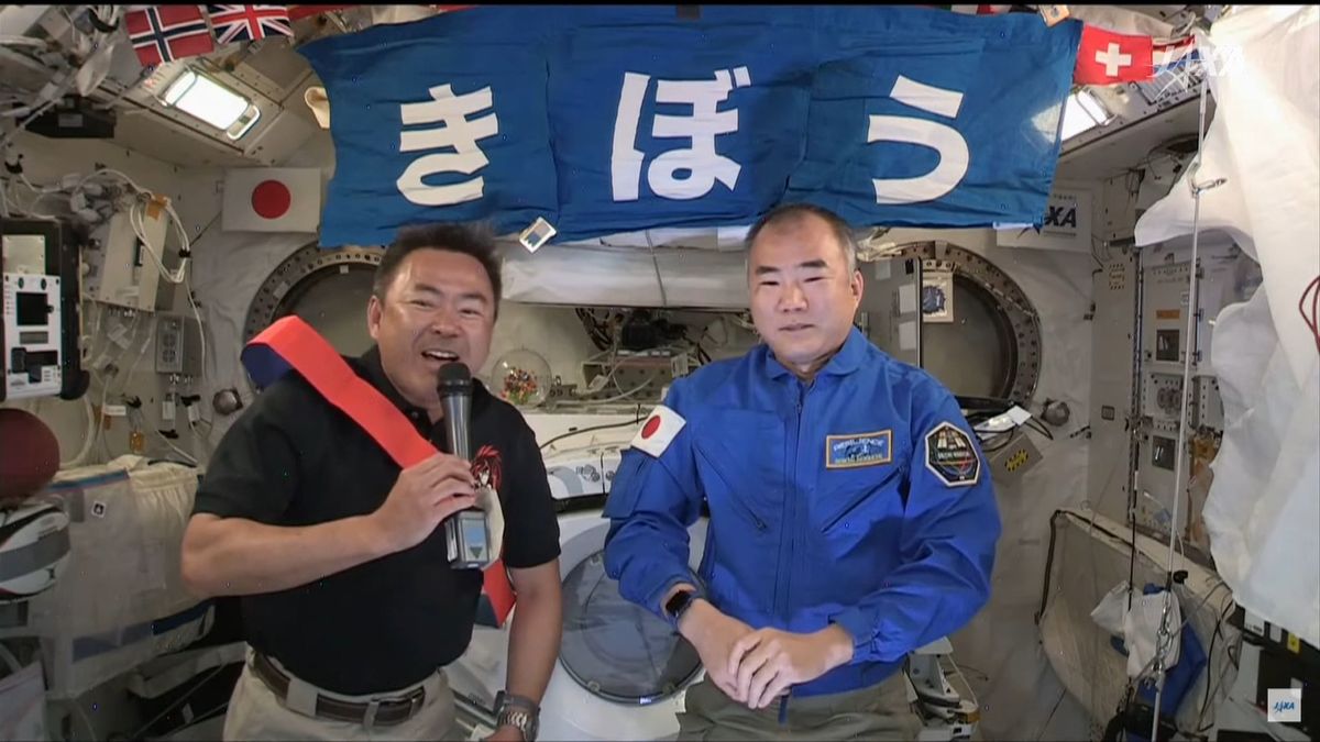 ２人の日本人飛行士“宇宙で再会”喜び語る