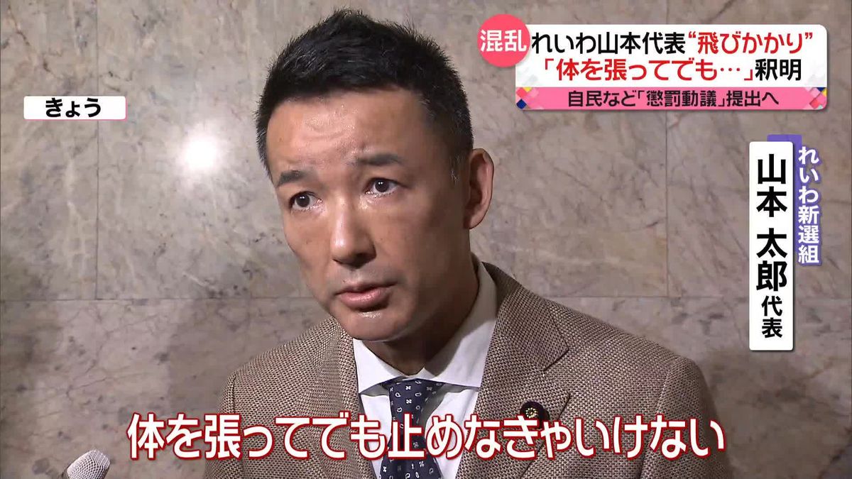 「体を張ってでも止めなきゃいけない」れいわ山本代表　採決での“飛びかかり”を釈明